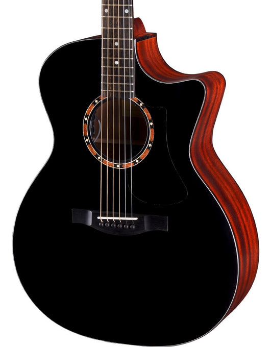 Eastman AC122-2CE-BK Grand Auditorium - Black Top