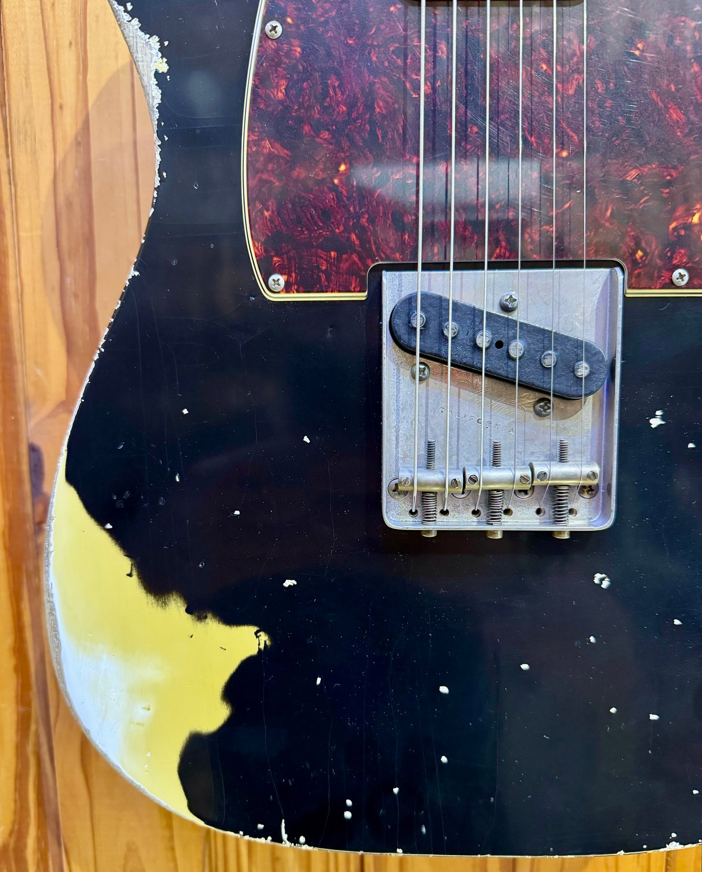 Xotic California Classic XTC-1 - Black Over Butterscotch - Super-Heavy Aged MN #3630