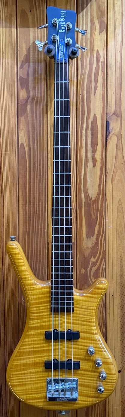 Warwick Rockbass Corvette Flame Top 4-String Bass - Pre-Loved