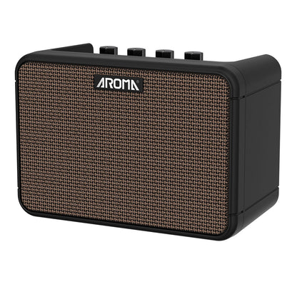 Aroma 8W Rechargeable Electric Guitar Amp w/ Drum Machine