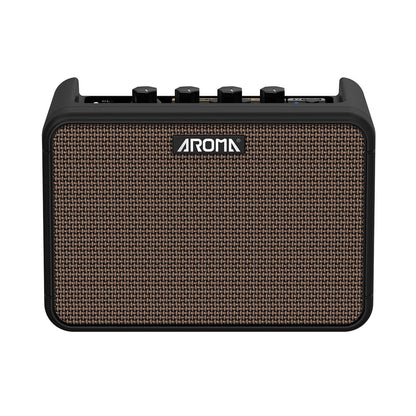Aroma 8W Rechargeable Electric Guitar Amp w/ Drum Machine