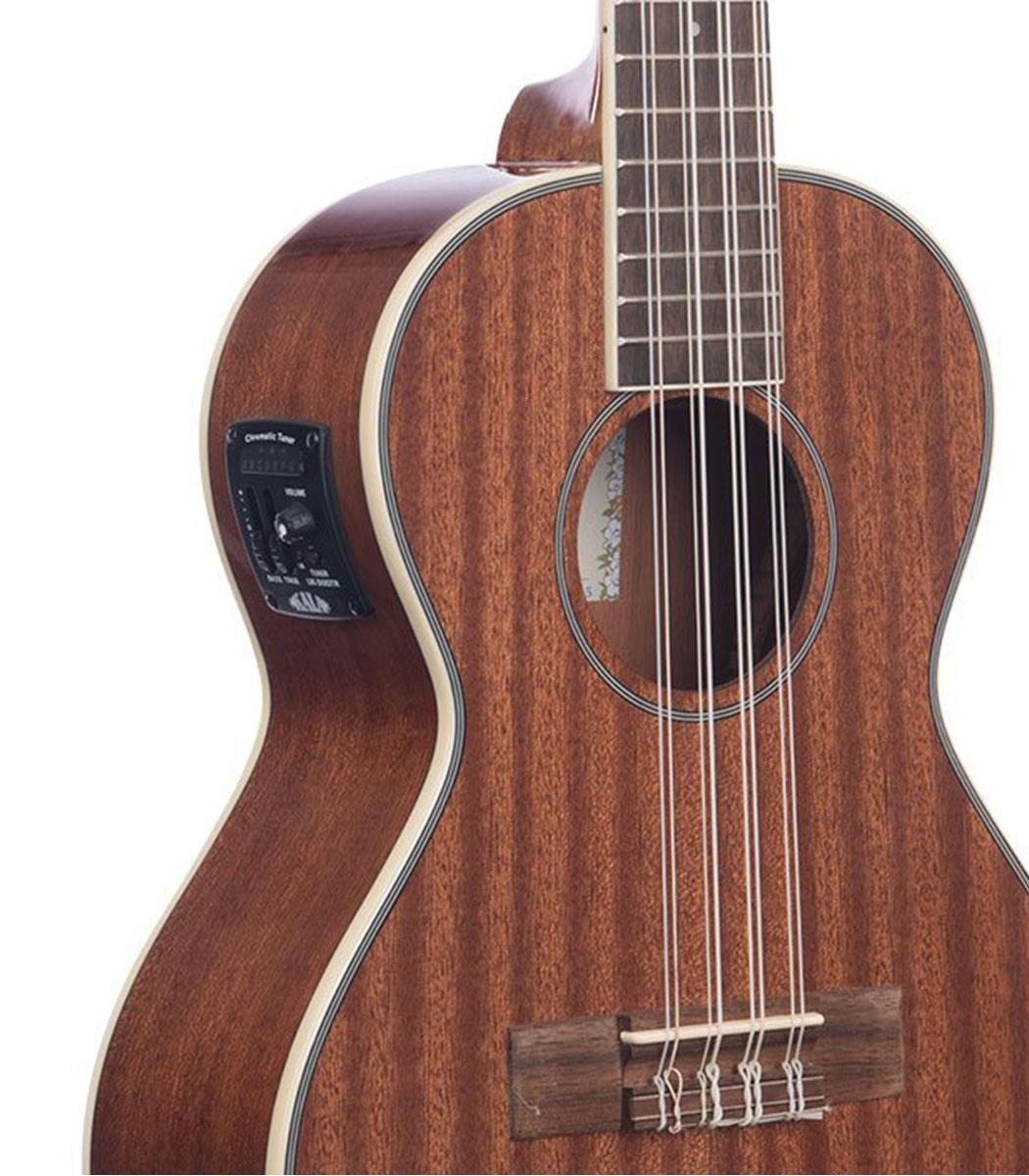 Kala KA-8E Tenor 8-String Ukulele With Pickup - Gloss Mahogany