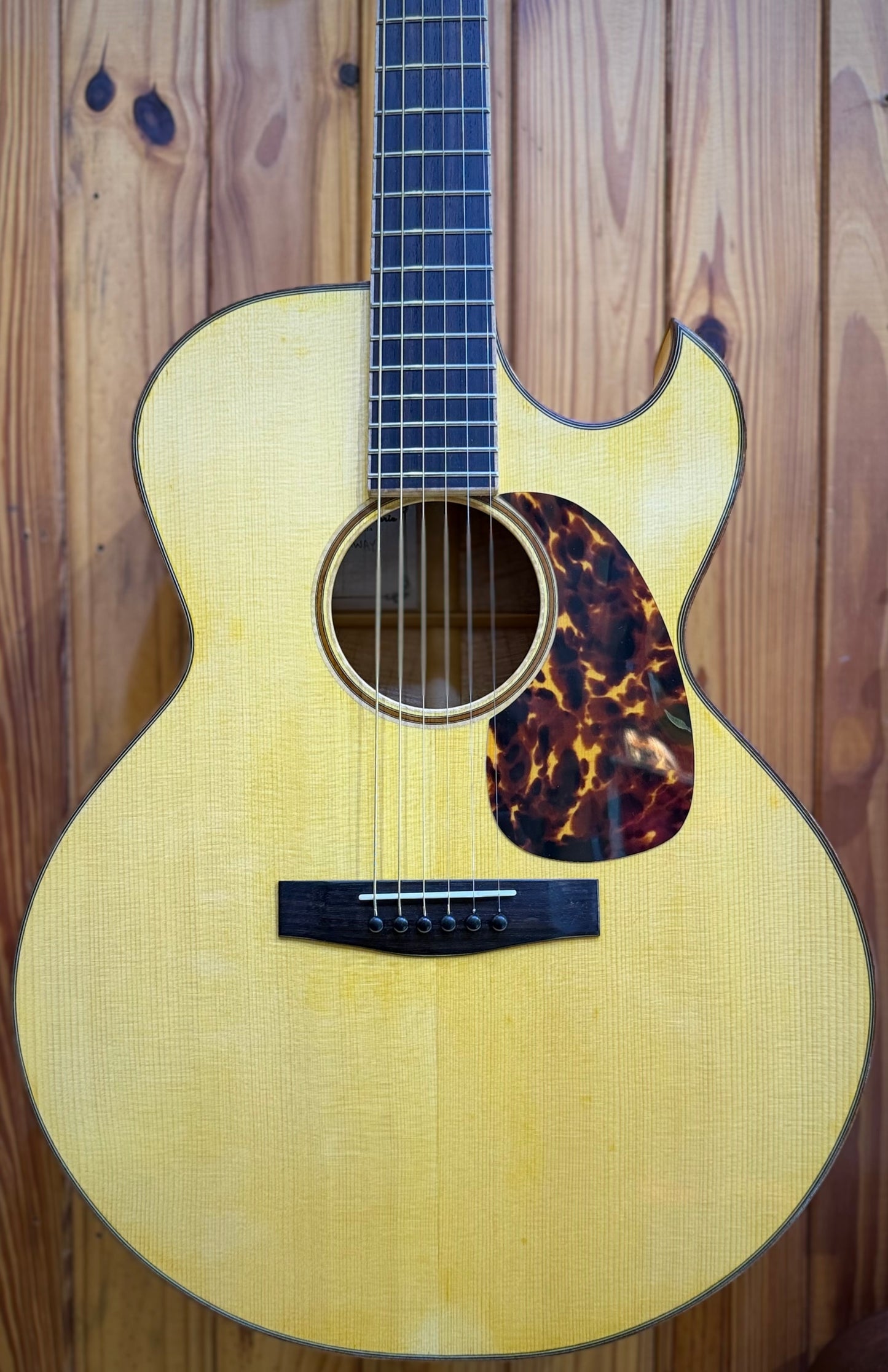 Burrows Small Jumbo Cutaway Acoustic Guitar