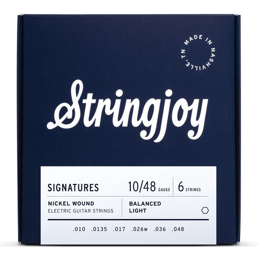 Stringjoy 10-48 Signatures Balanced Light Nickel Wound Strings