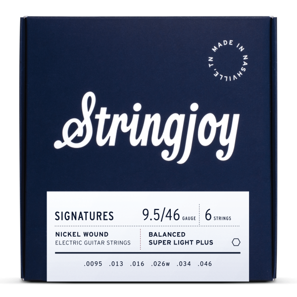 Stringjoy 9.5-46 Signatures Balanced Super Light Plus Nickel Wound Strings