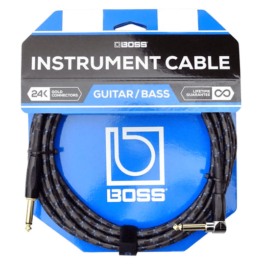 Boss BIC-25 Angle Instrument Cable 25ft
