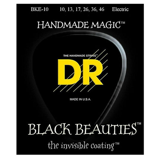 DR Black Beauties Coated Electric Strings - 10-46