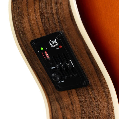 Cort Exotic-SFX Acoustic Guitar - Walnut Sunburst