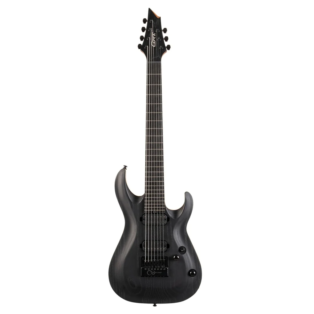 Cort KX707 Evertune - 7-String - Open Pore Black