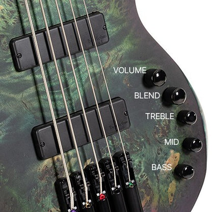 Cort Space 5 5-String Electric Bass - Star Dust Black