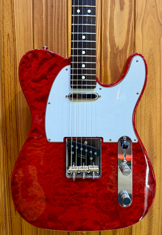 Fender 2024 Collection Made in Japan Hybrid II Telecaster - Quilt Top - Red Beryl - Pre-Loved