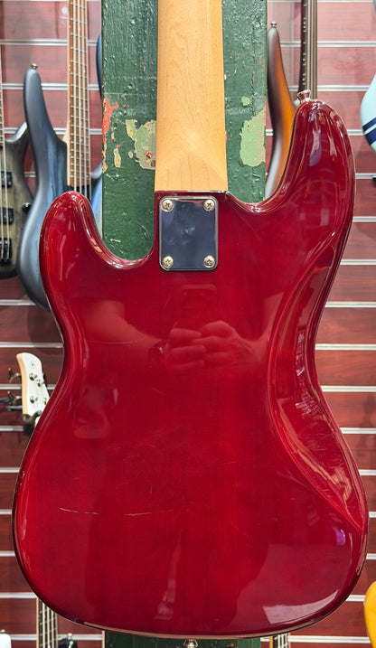 Harley Benton 5-String HTR PJ Bass - Trans Red - Pre-Loved