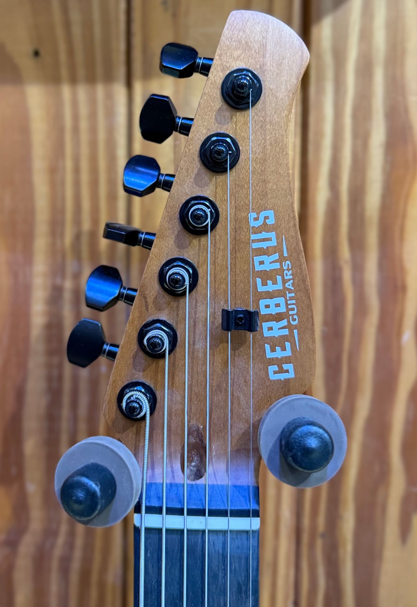 Cerberus Hermes 6 HT Baritone Electric Guitar - Orange Sparkle