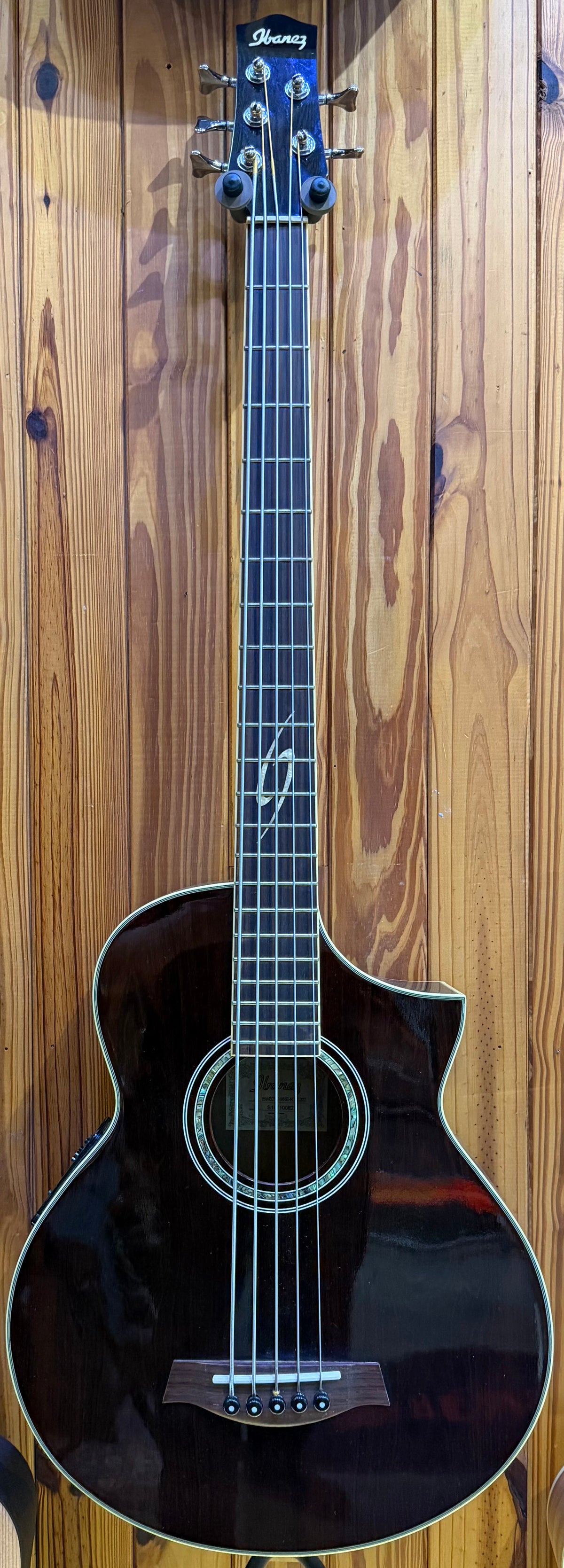 Ibanez EWB205WNE-NT 5-String Acoustic Bass - Dark Gloss - Pre-Loved
