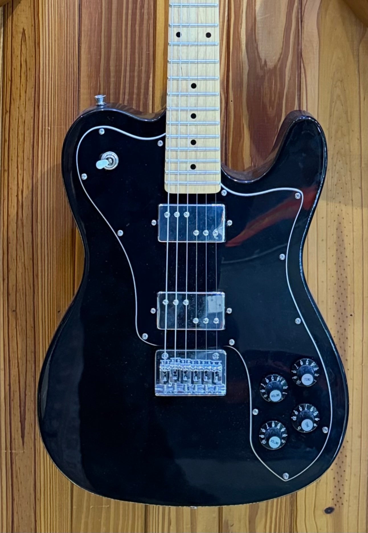 'Partscaster' Telecaster (Fender Neck / Squier Body)  - Black - Pre-Loved