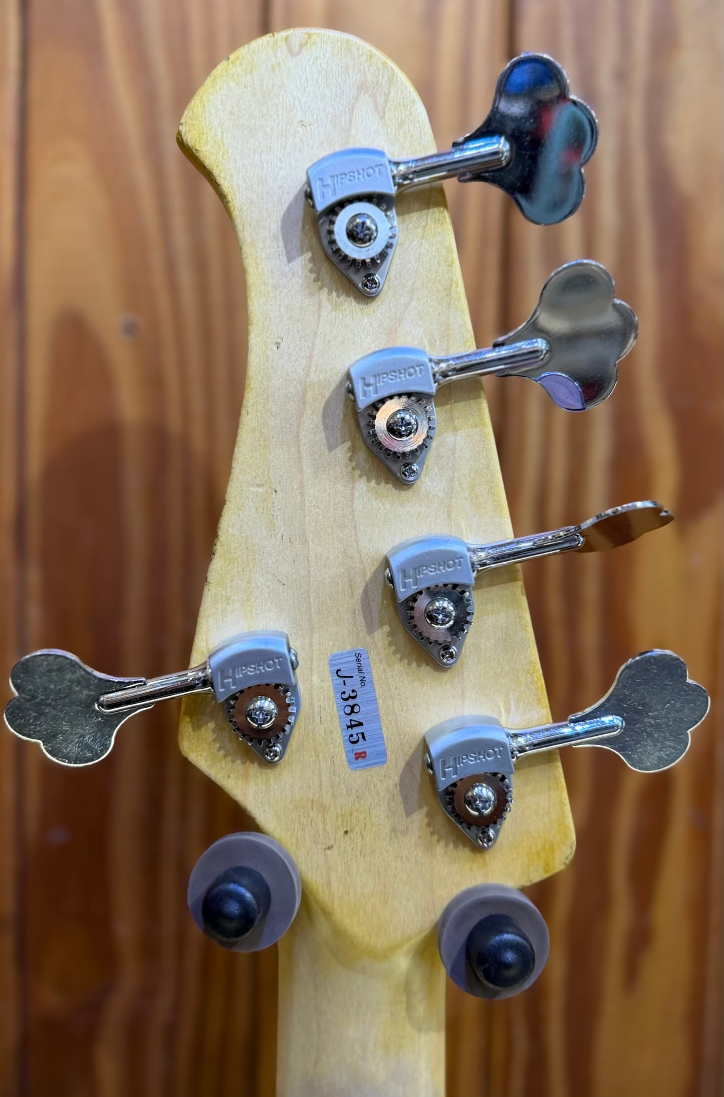 Xotic XJ-1T 5-String Jazz Bass - Alder - Olympic White Heavy Aged - #3845