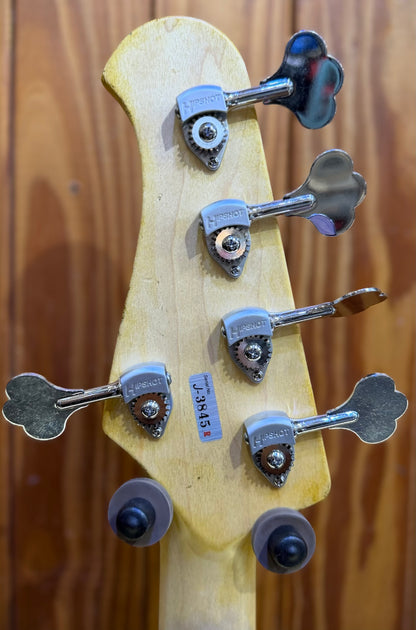 Xotic XJ-1T 5-String Jazz Bass - Alder - Olympic White Heavy Aged - #3845
