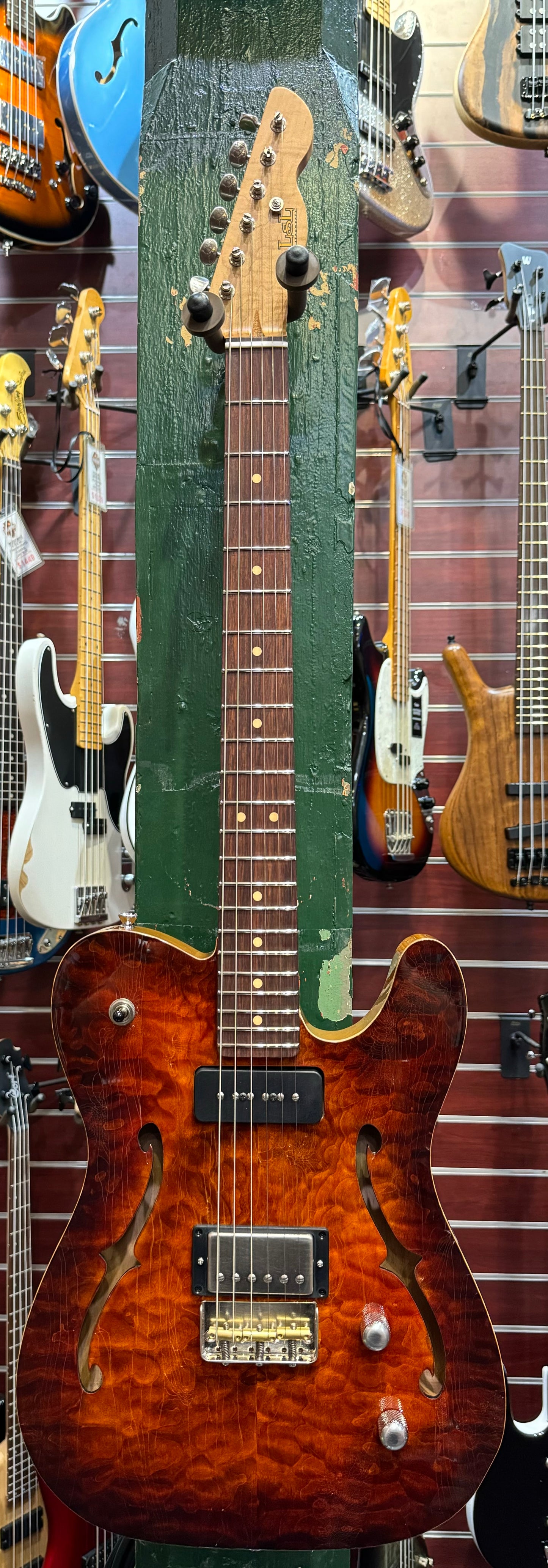 LSL Instruments Soledad DX Semi-Hollow T Style - Hand-Rubbed Sunburst - 'Platypus'