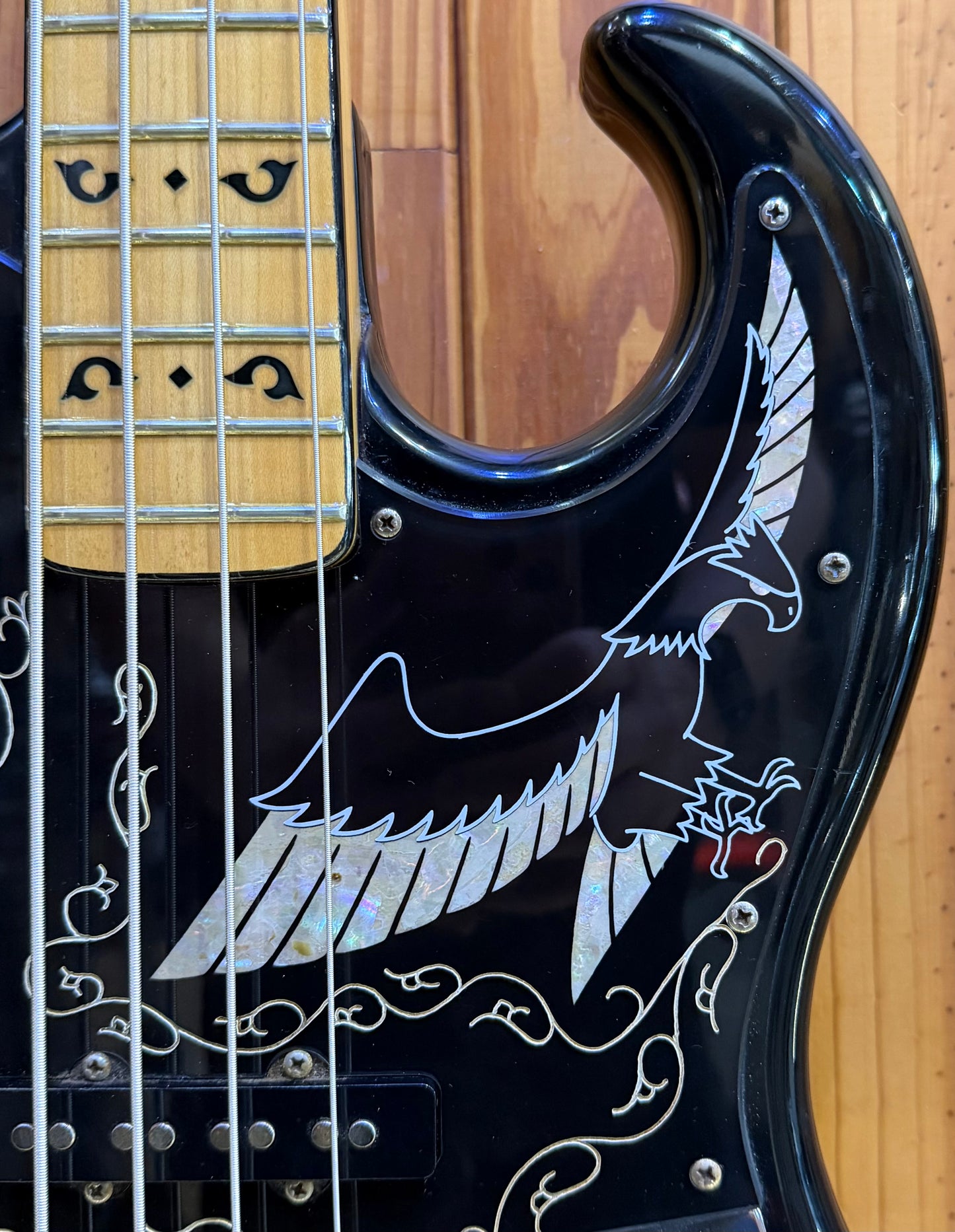 Ibanez 1978 Black Eagle 4-String Bass - Black - Pre-Loved