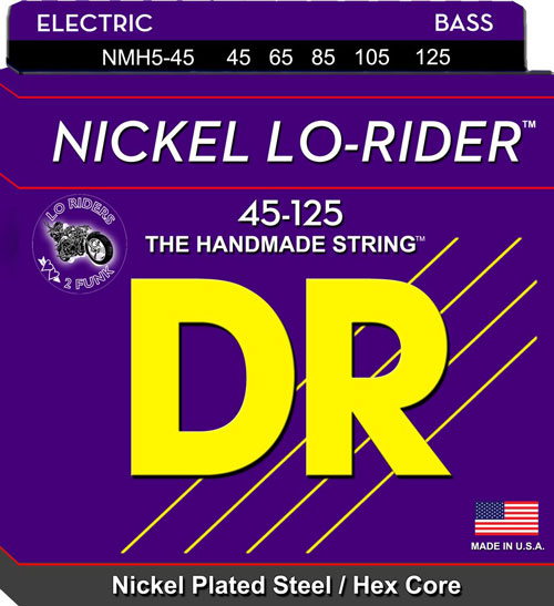 DR NMH5 Bass Strings - Nickel Lo-Rider 5-String - 45-125