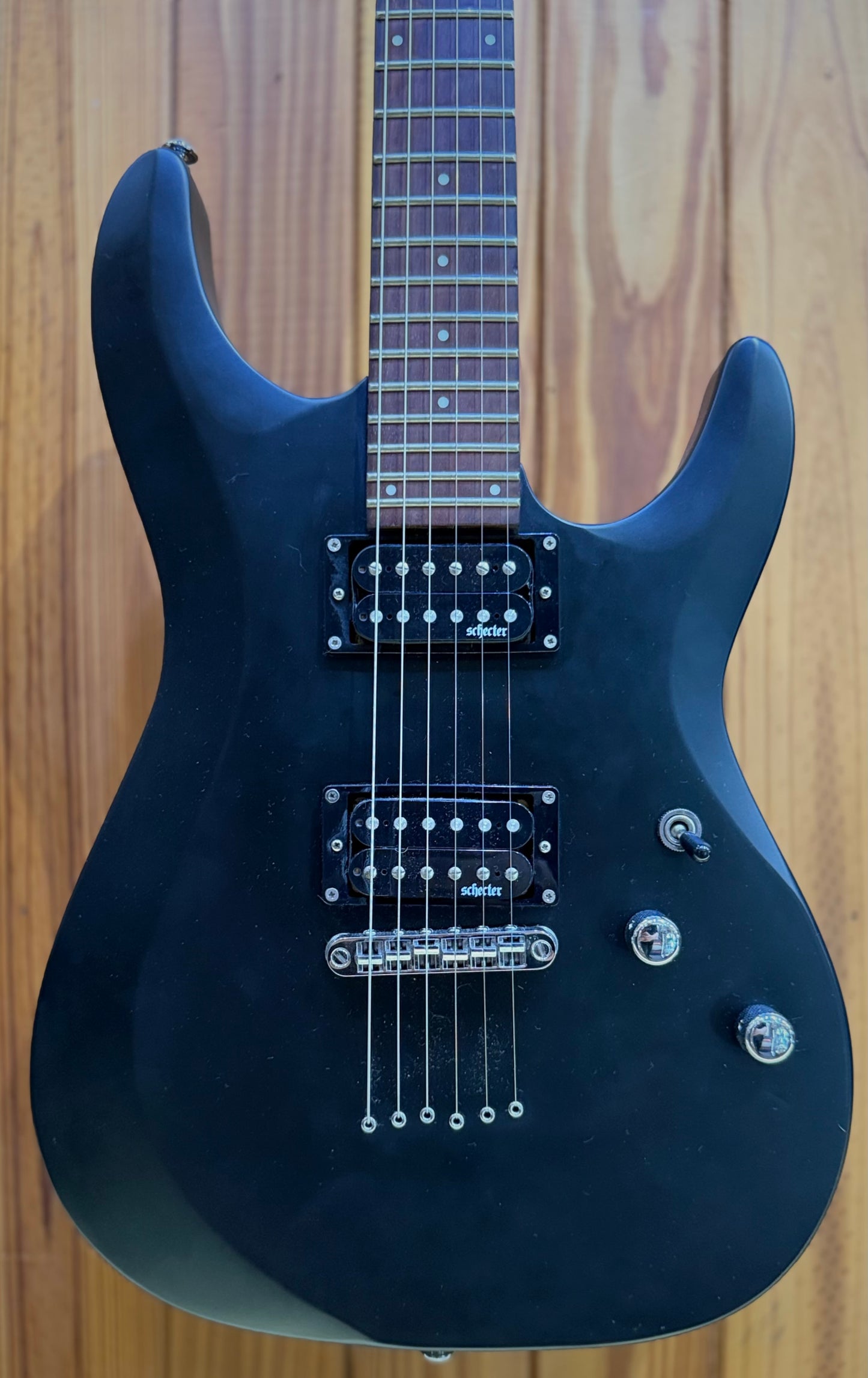 Schecter C-6 Deluxe - Satin Black - Pre-Loved