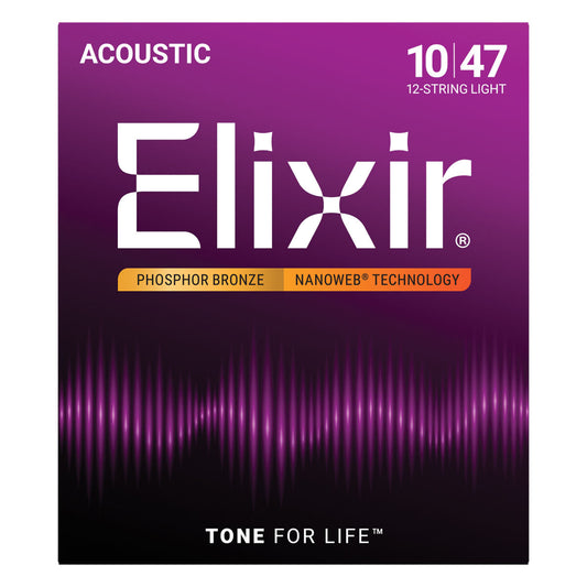 Elixir Acoustic Phosphor Bronze - 12-String 10-47 Light