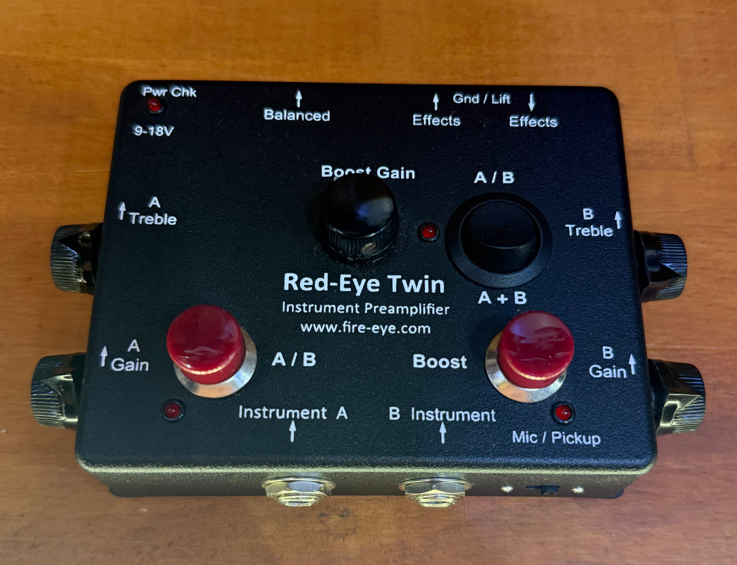 Fire-Eye Development Red-Eye TWIN MK2 Dual Input Active & Passive Preamp DI - Pre-Loved