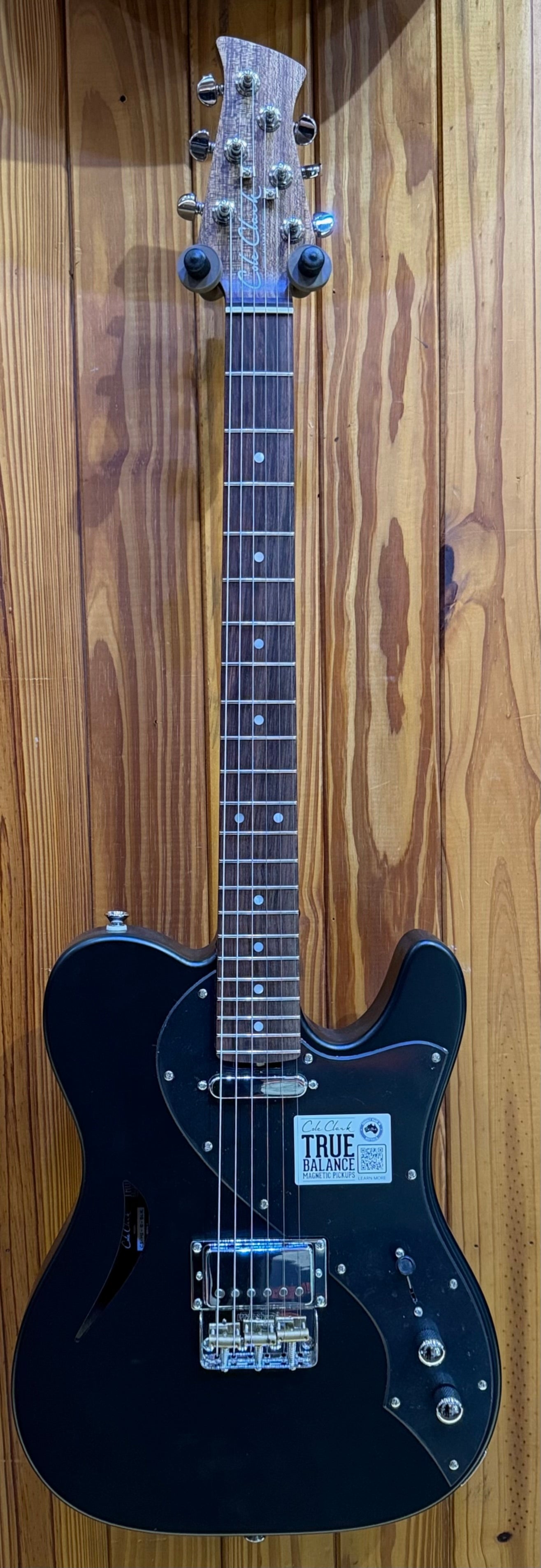 Cole Clark Culprit 3 Semi-Hollow H/S Electric Guitar - Black