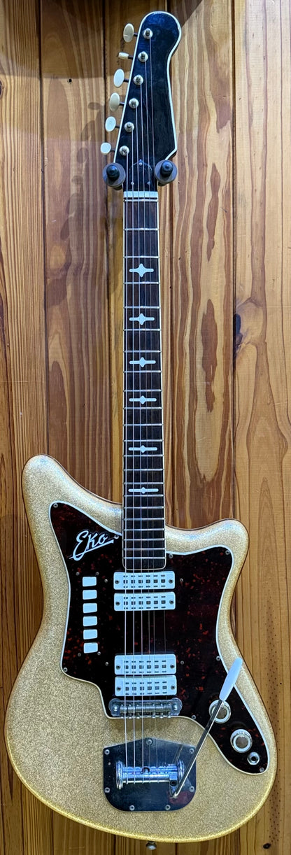 Eko 500 V4 Circa 1962 Made in Italy Electric Guitar - Gold Sparkle - Pre-Loved