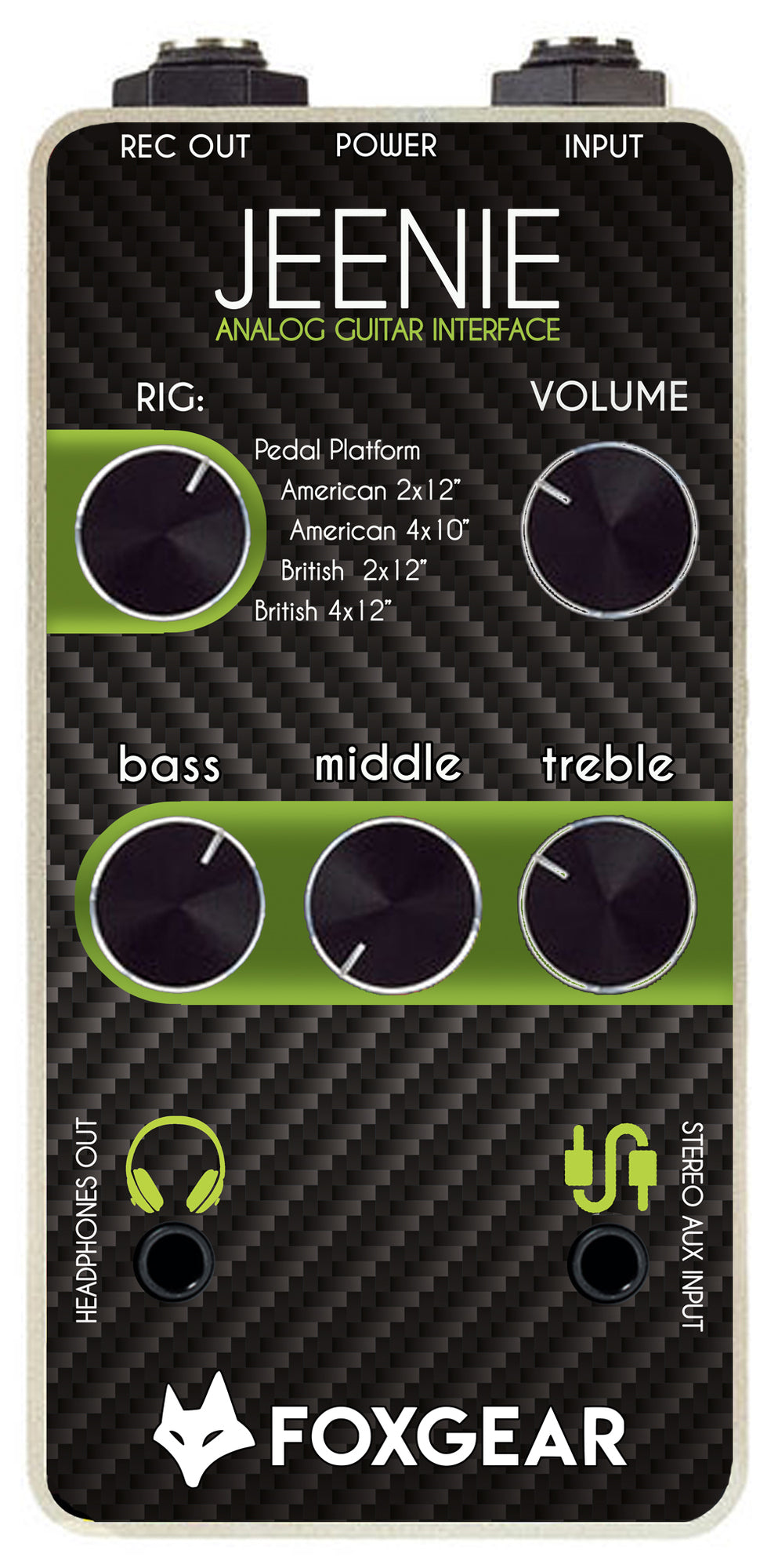 Foxgear Jeenie Analog Simulator and Guitar Interface Pedal