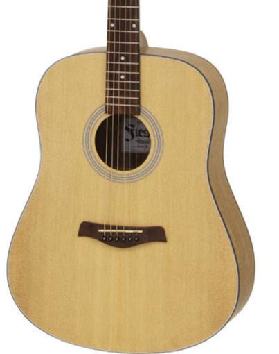 Aria Fiesta Series Traveller Acoustic Guitar - Natural