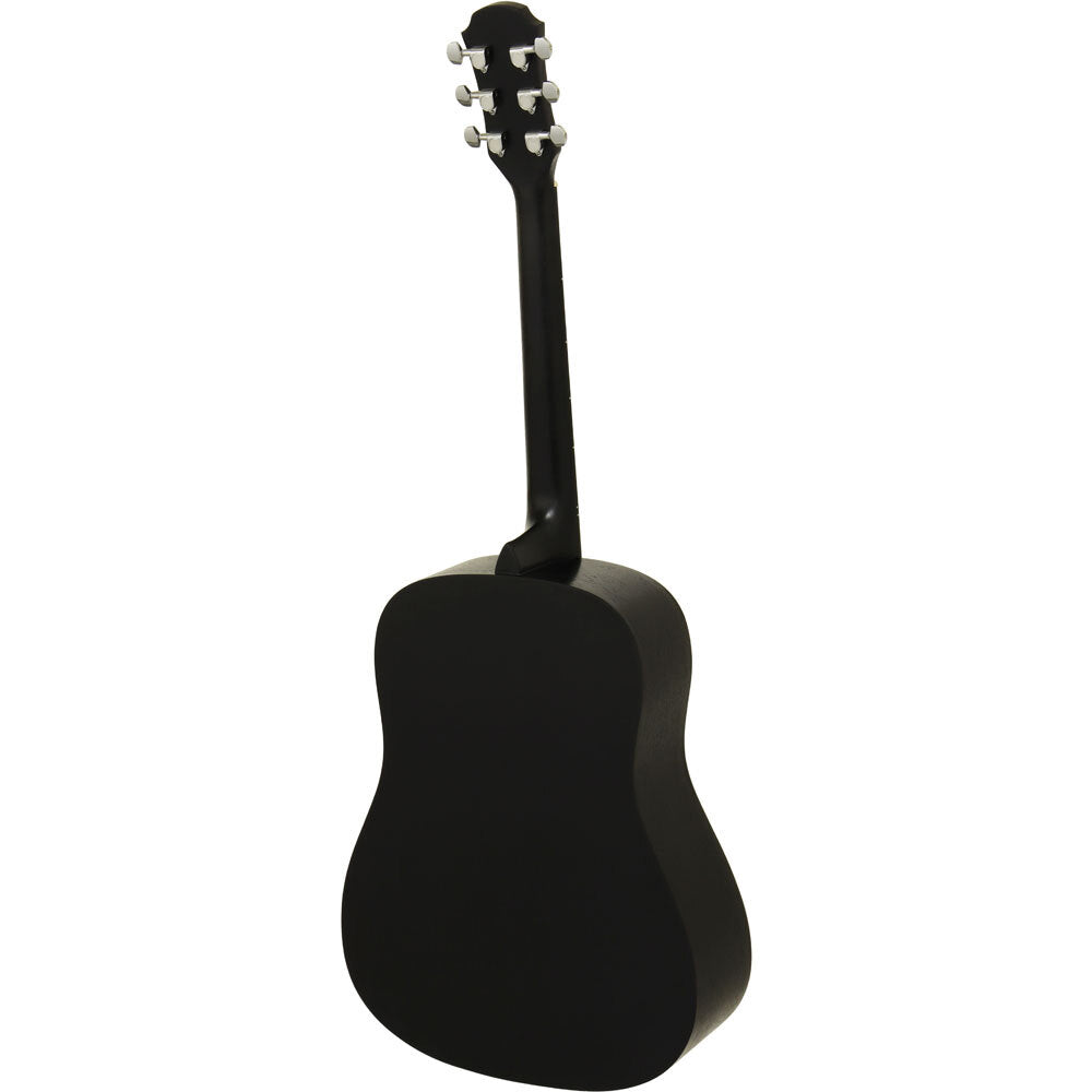 Aria Fiesta Series Dreadnought Acoustic Guitar - Black Matte