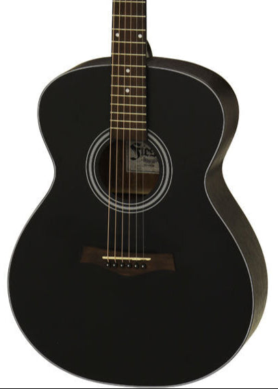 Aria Fiesta Series Folk Acoustic Guitar - Black