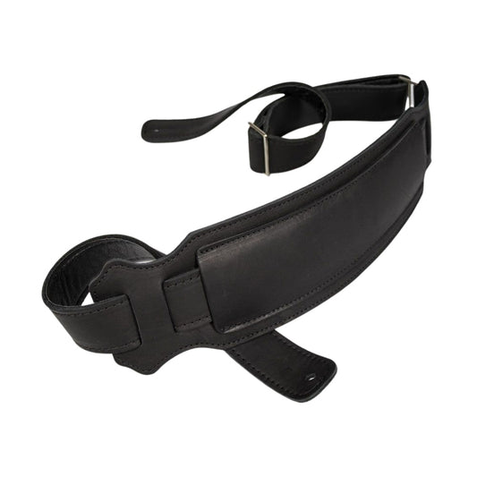 Franklin Vintage Black Glove leather bass strap