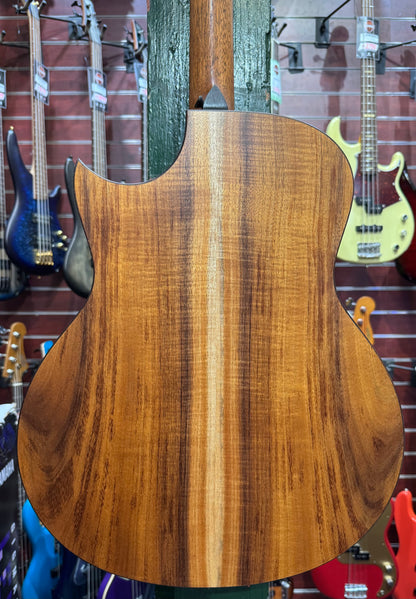 Taylor Custom C26CE Baritone 8-String Acoustic - Solid Hawaiian Koa w/ Cutaway & Pickup - Pre-Loved