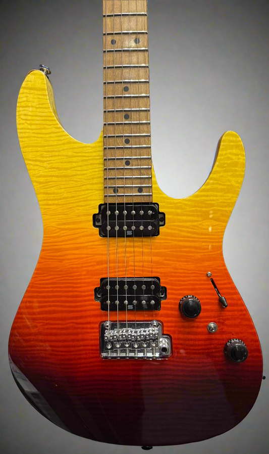 Ibanez AZ242F Prestige Electric Guitar - Tequila Sunrise Graduation - Pre-Loved
