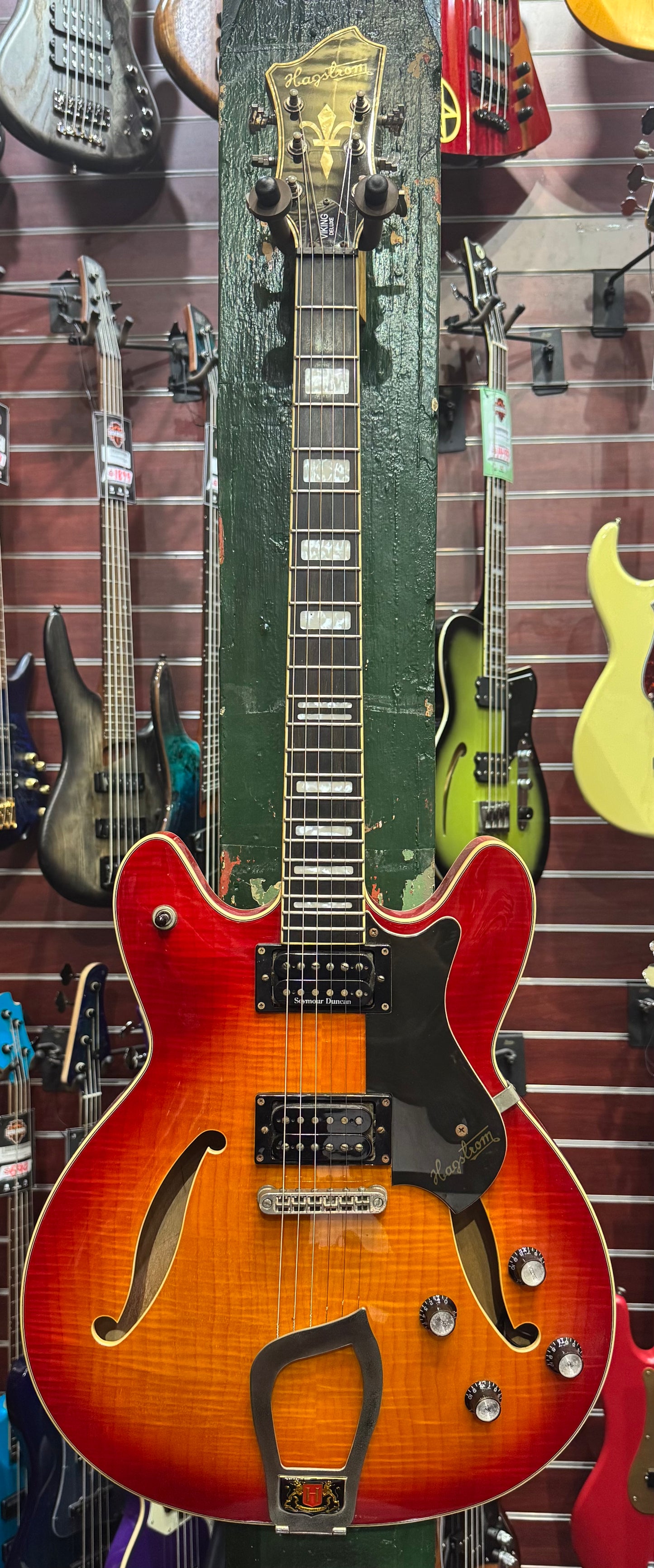 Hagstrom Viking Deluxe Hollowbody Electric Guitar - Modded - Pre-Loved