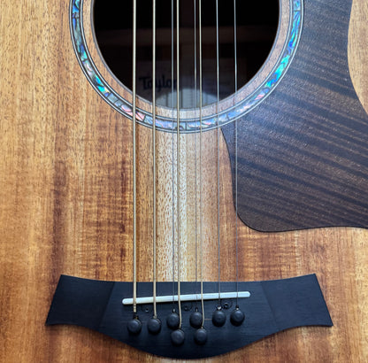 Taylor Custom C26CE Baritone 8-String Acoustic - Solid Hawaiian Koa w/ Cutaway & Pickup - Pre-Loved