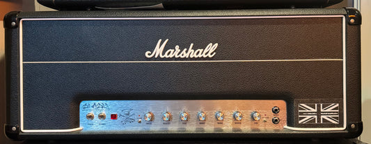 Marshall guitar amplifier head with Union Jack logo