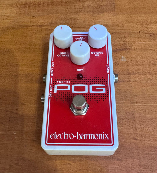Electro-Harmonix Nano POG Polyphonic Octave Generator Pedal - Pre-Loved