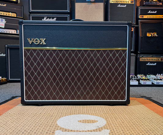 VOX amplifier in a store setting with other amplifiers in the background