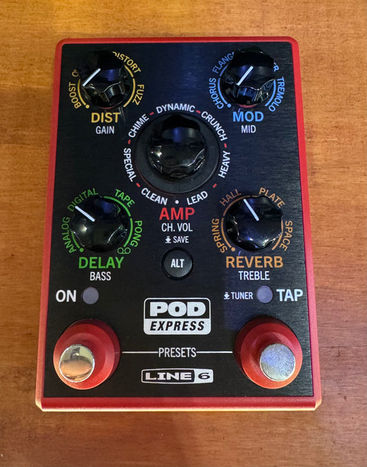 Line 6 Pod Express Guitar Multi-effects Pedal - Pre-Loved