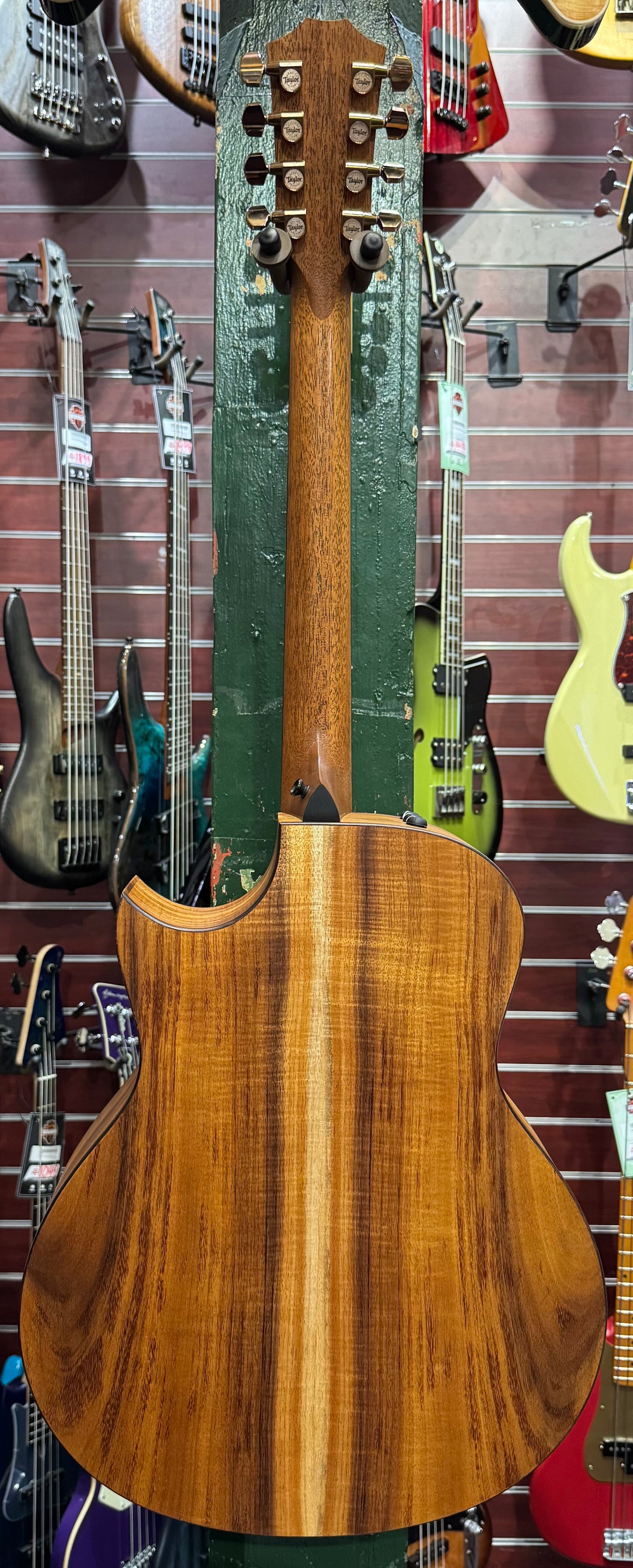 Taylor Custom C26CE Baritone 8-String Acoustic - Solid Hawaiian Koa w/ Cutaway & Pickup - Pre-Loved