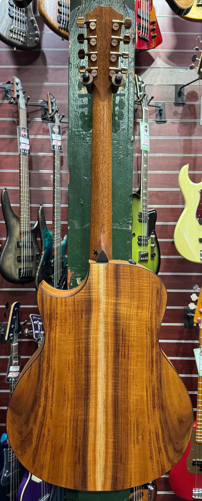 Taylor Custom C26CE Baritone 8-String Acoustic - Solid Hawaiian Koa w/ Cutaway & Pickup - Pre-Loved