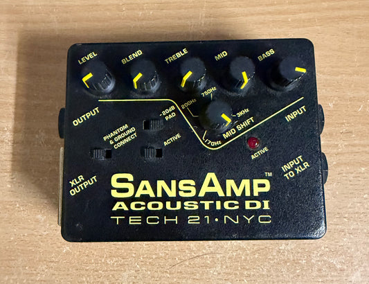 Tech 21 Sansamp Acoustic DI Pedal - Pre-Loved