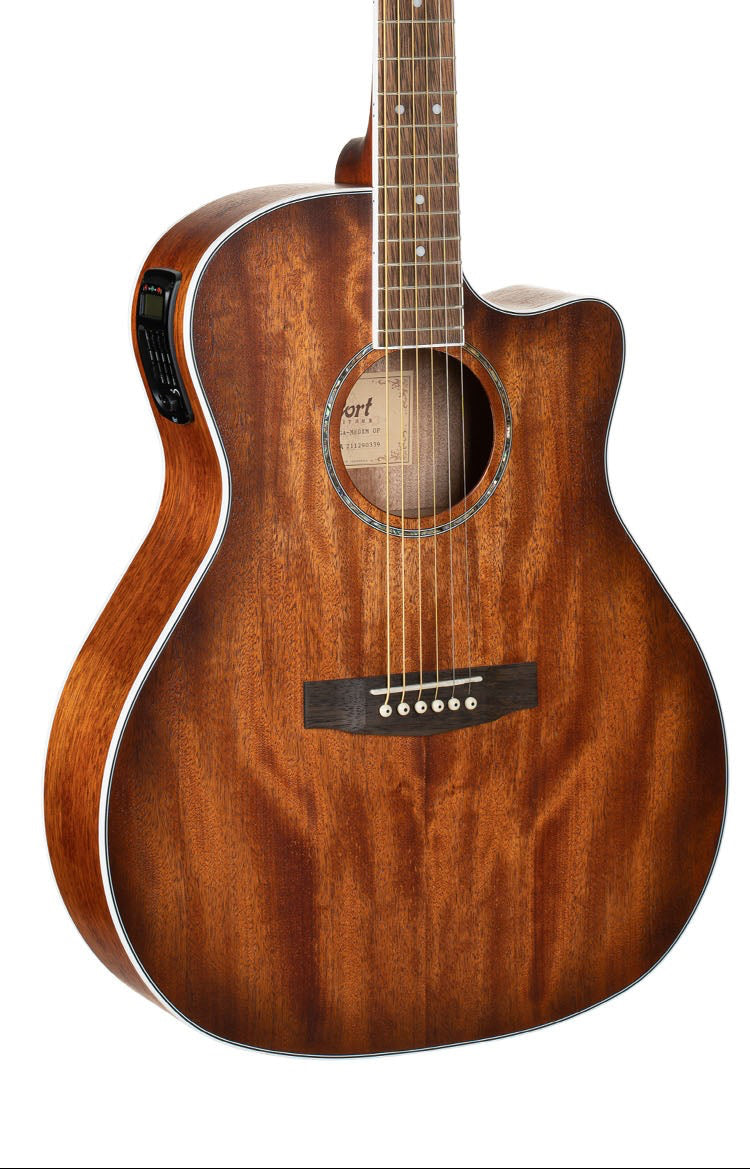 Cort GA-MEDX OP Grand Auditorium Guitar Open Pore Acoustic Guitar
