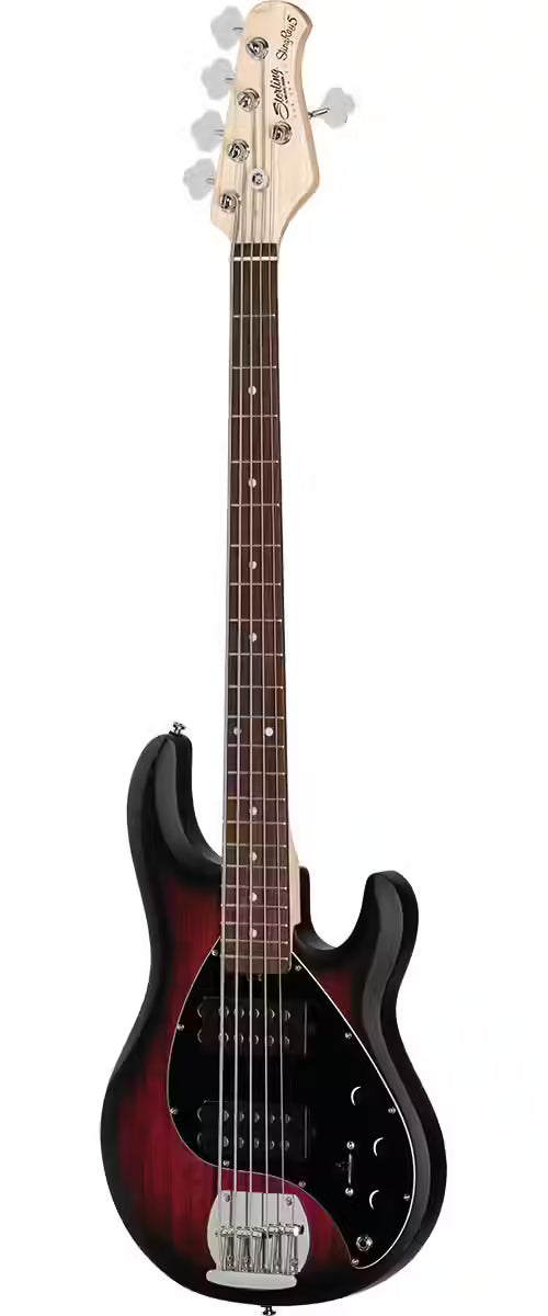 Sterling by Musicman Ray5 HH 5-String Bass - Ruby Red Burst