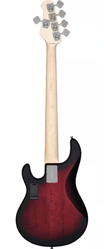 Sterling by Musicman Ray5 HH 5-String Bass - Ruby Red Burst