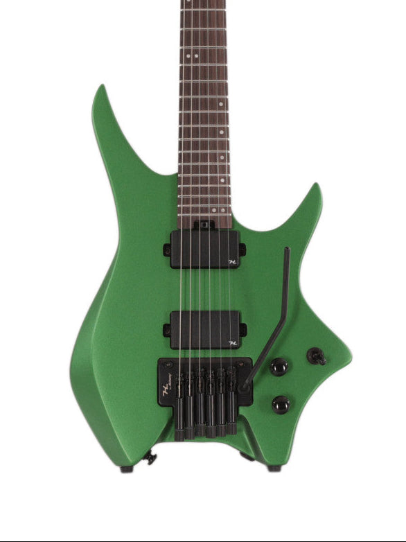 HILS HN5 – Headless 6-String Guitar - Satin Metallic Emerald Green