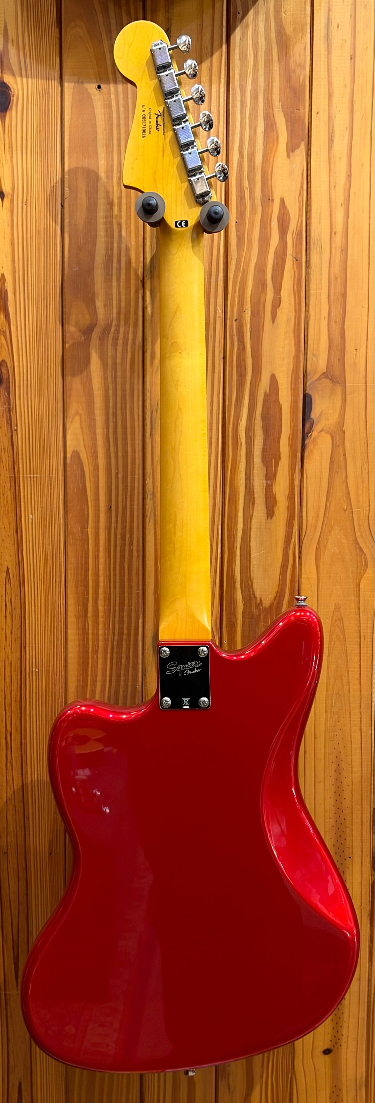 Squire Deluxe Jazzmaster w/Stop Tailpiece - Candy Apple Red - Pre-Loved